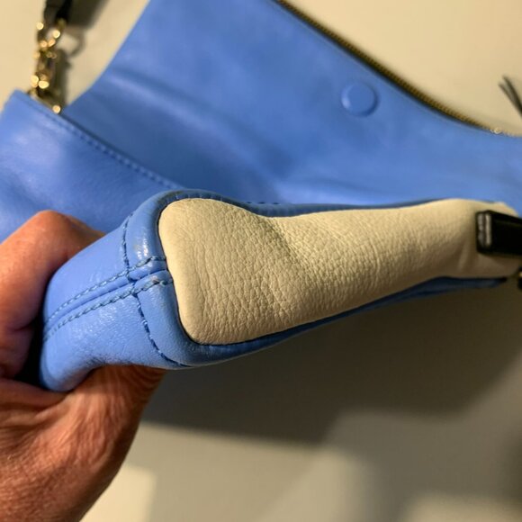 Kate Spade Black, Blue & White color-blocked folder over Crossbody - Picture 5 of 10